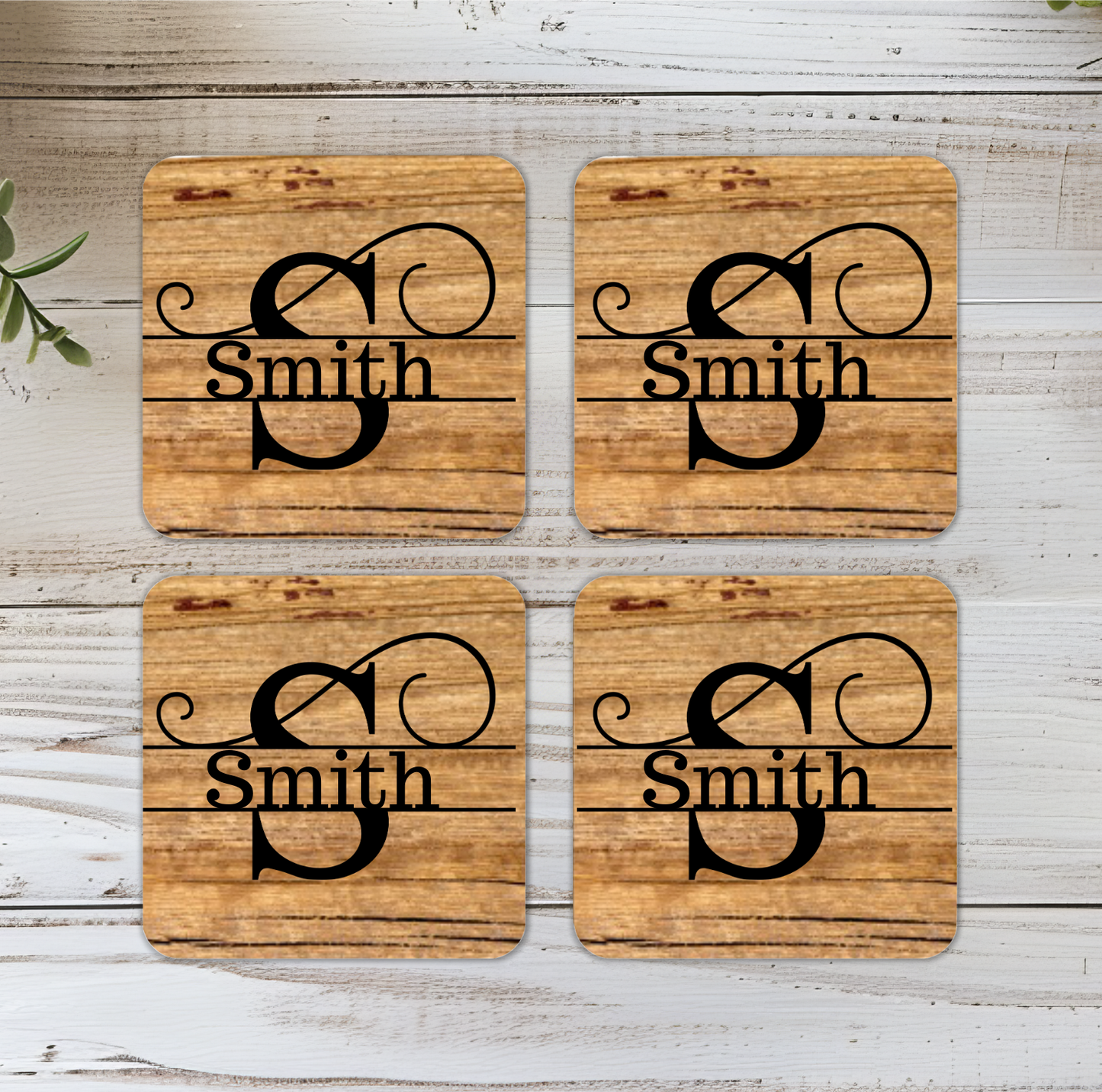 Monogrammed Coasters