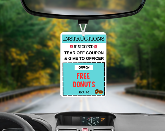 Free Donut Air Freshener